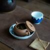 Handmade Duanni 110ml Bian Yuan Flat Round Yixing Teapot