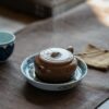 Handmade Duanni 110ml Bian Yuan Flat Round Yixing Teapot