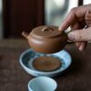 Handmade Duanni 110ml Bian Yuan Flat Round Yixing Teapot