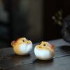 Handmade Zisha Yixing Clay Puffer fish Tea Pet