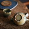 Crude Pottery Basjoo Green Kung Fu Teapot