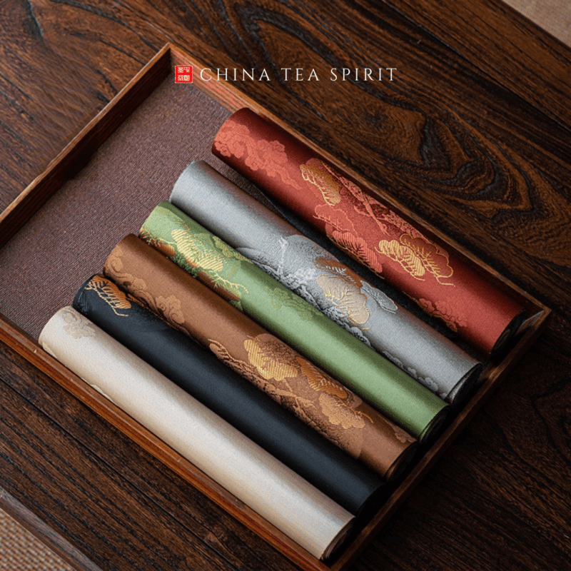 Small Size Brocade Chinese Style Tea Mat