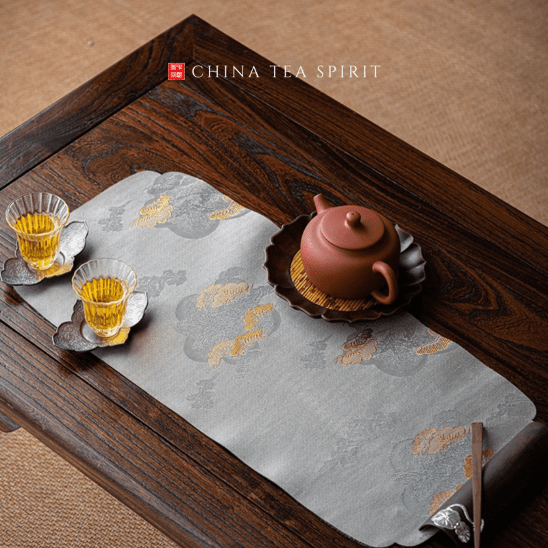 Small Size Brocade Chinese Style Tea Mat