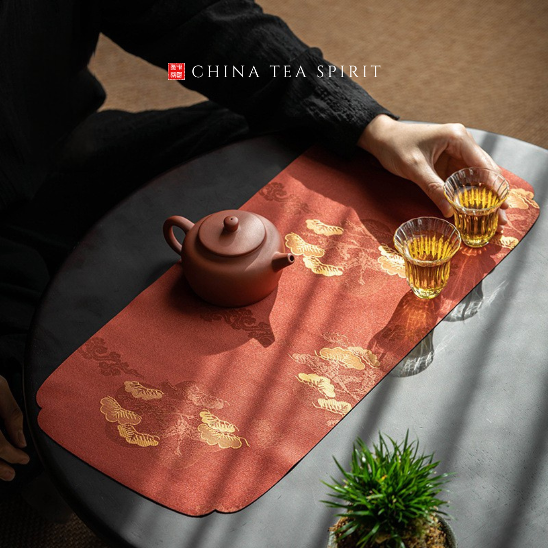 Small Size Brocade Chinese Style Tea Mat China Tea Spirit