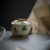 Creative Grey Glaze Ceramic Cute Lucky Tiger Gaiwan