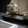 Creative Grey Glaze Ceramic Cute Lucky Tiger Gaiwan