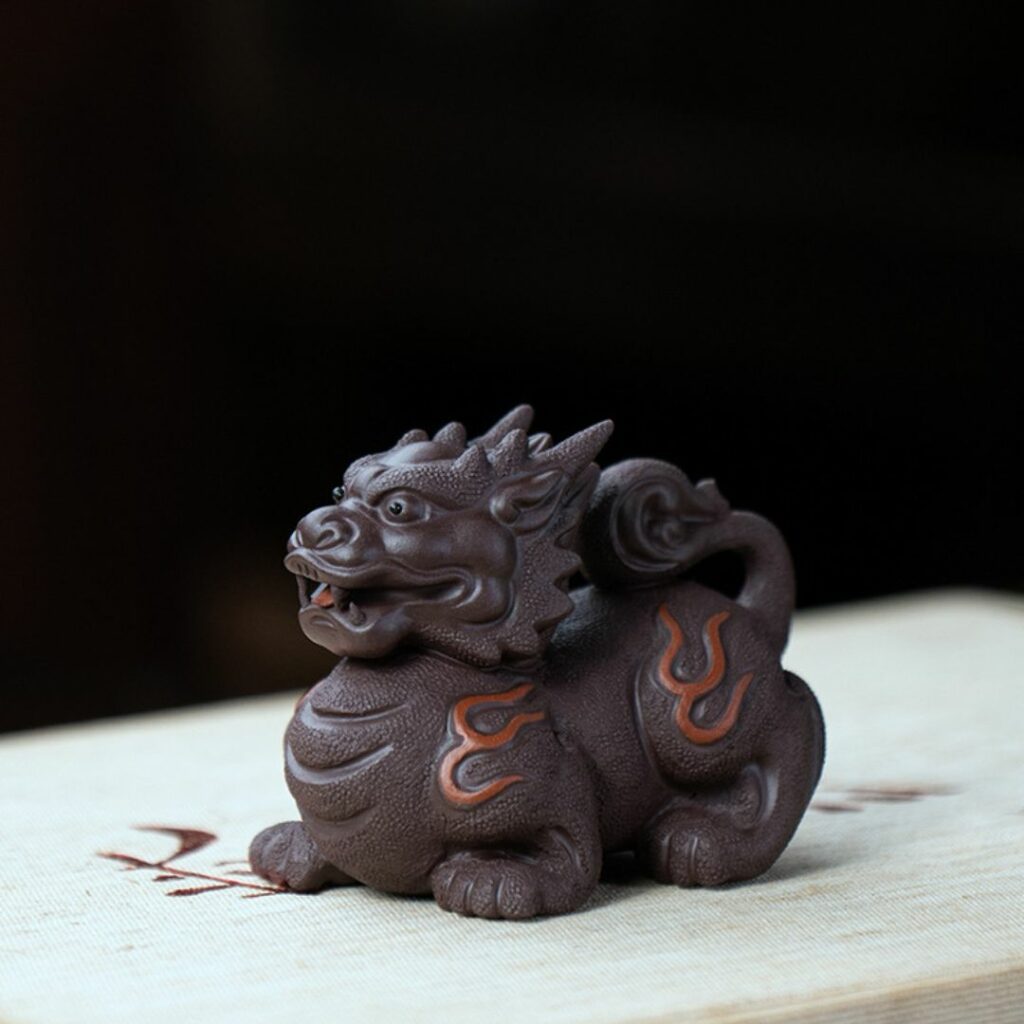 Creative Wealth Attracting Zini Fire Pixiu Beast Tea Pet
