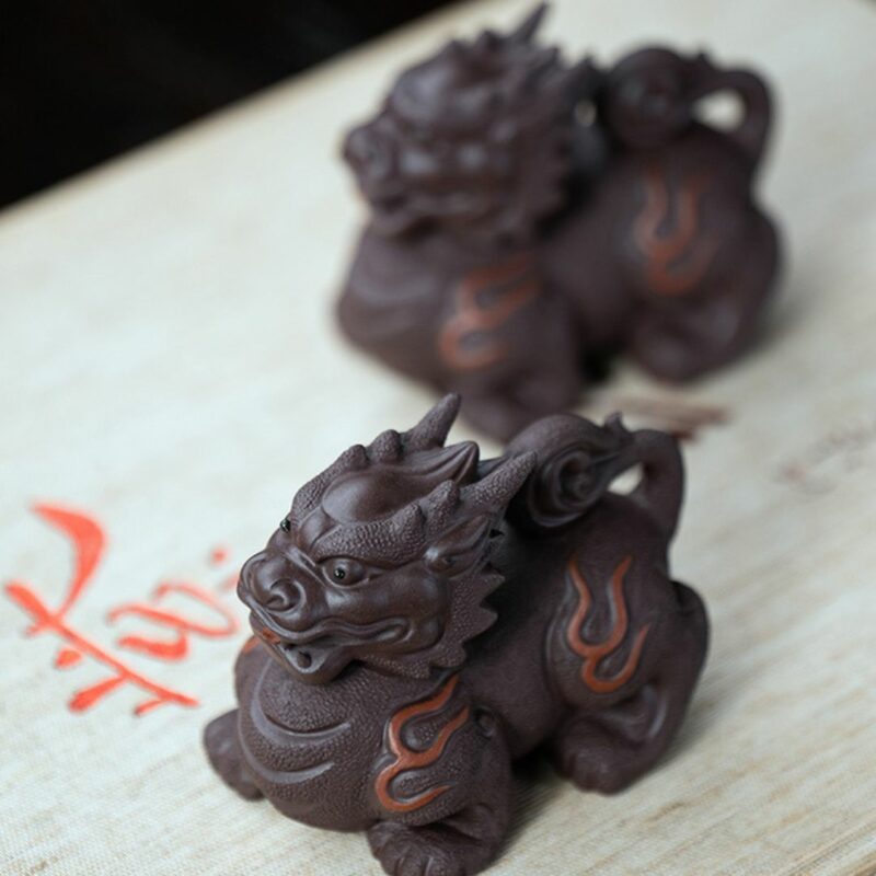 Creative Wealth Attracting Zini Fire Pixiu Beast Tea Pet