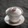 Forbidden City Style Ceramic Gourd Painting Gaiwan