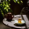 Handmade Ceramic Cute Baby Leopard Wealth Attracting Tea Pet
