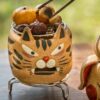 Handmade Crude Pottery Cute Rabbit Tiger Gongfu Tea Stove