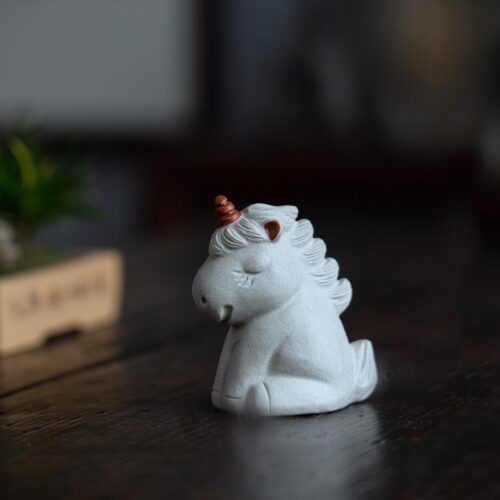 Handmade Zisha Yixing Clay Cute Unicorn Tea Pet Figurine