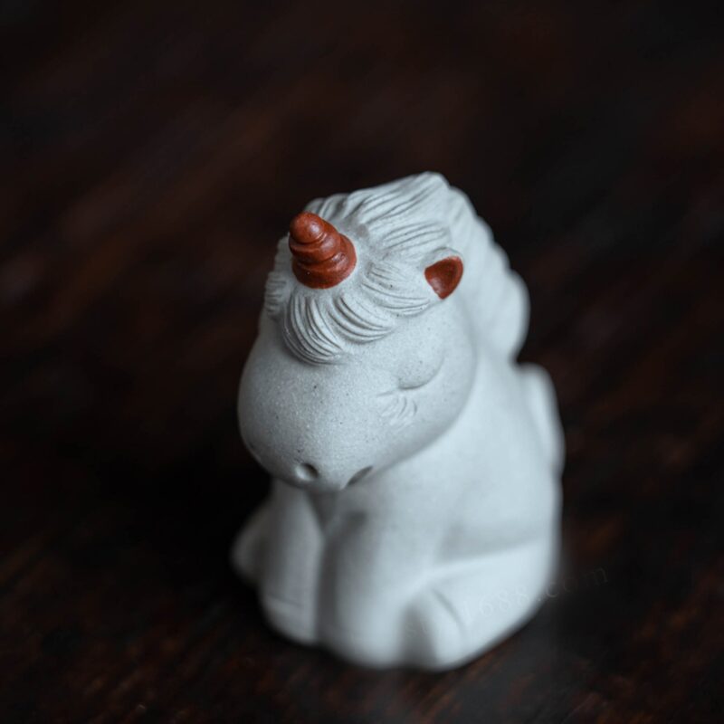 Handmade Zisha Yixing Clay Cute Unicorn Tea Pet Figurine