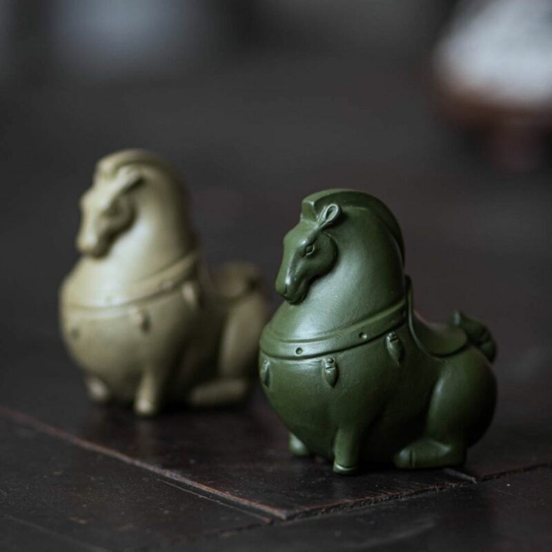 Handmade Zisha Yixing Clay Tang Dynasty Horse Tea Pet