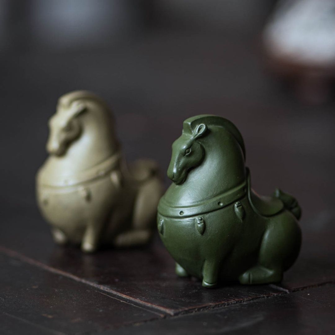 Handmade Zisha Yixing Clay Tang Dynasty Horse Tea Pet