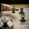 Yue Ware Ceramic Conical Hat Shape Gaiwan