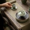 Yue Ware Ceramic Conical Hat Shape Gaiwan