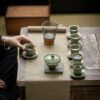 Yue Ware Ceramic Conical Hat Shape Gaiwan
