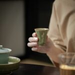 Yue Ware Ceramic Flower Shaped Tea Cup