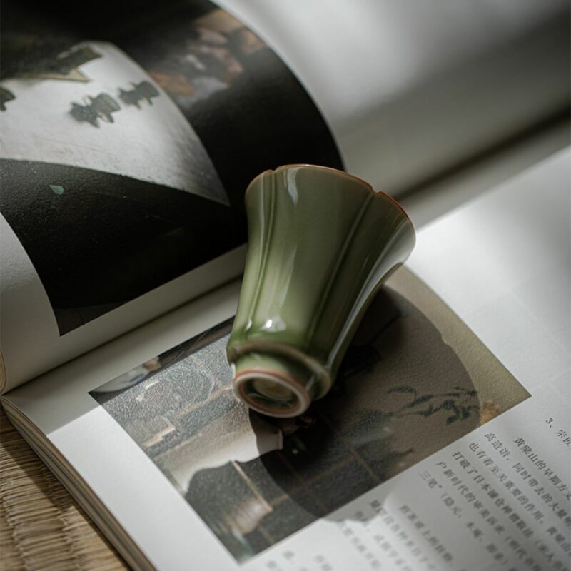 Yue Ware Ceramic Flower Shaped Tea Cup