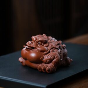 Handmade Da Hong Pao 3-Feet Money Frog Tea Pet