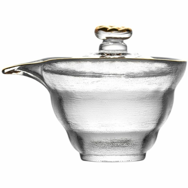 Simple Chic Thickened Frosted Glass Grab Pot Gaiwan