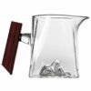 Wood Handle Thickened Glass Mountain Fair Cup Gong Dao Bei