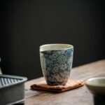 Vintage Qinghua Ceramic Zen Style Fair Cup Gong Dao Bei