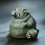 Creative Zisha Yixing Clay Fat Crocodile Tea Pet