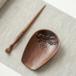 Aesthetic Walnut Plum Blossom Carving Kung Fu ChaZe
