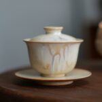 Gradient Glaze Ceramic Queen Conch Color 120ml Gaiwan