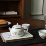 Hand painted Aesthetic Ceramic Winter Plum Kung Fu Teapot