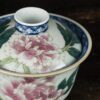 Handmade Wucai Qinghua Ceramic Poeny Blossom 110ml Gaiwan