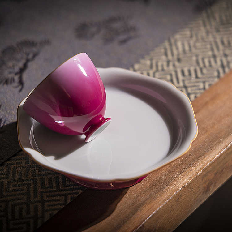 Blushing Girl Gradient Pink Premium Designer 110ml Gaiwan