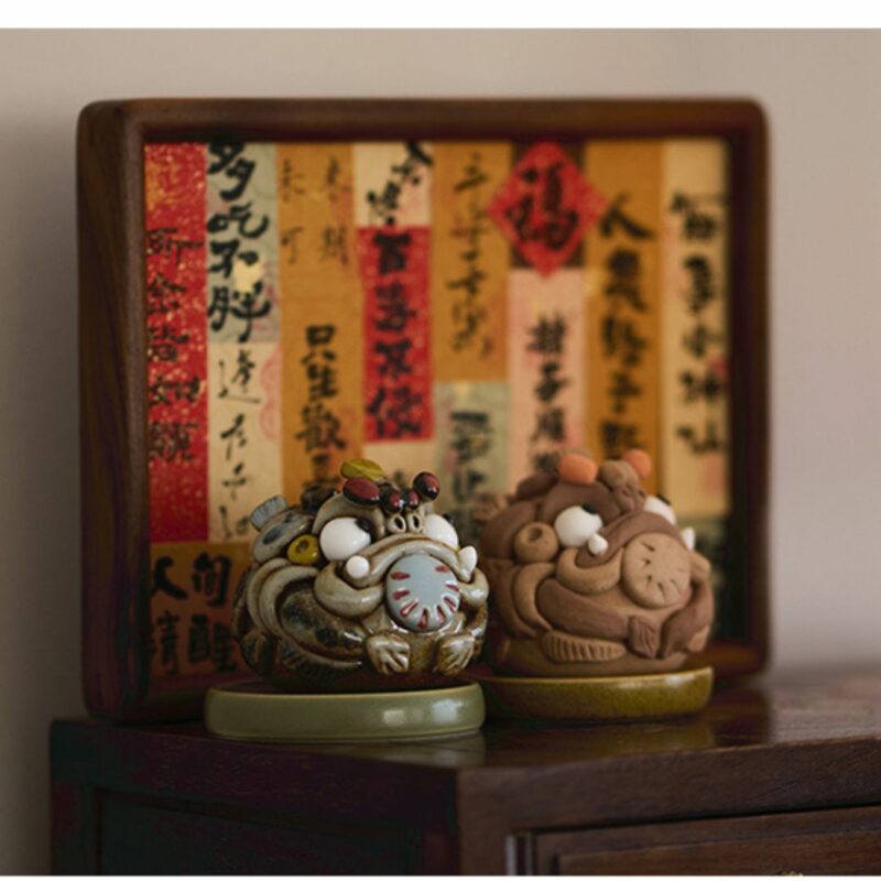Handmade Creative Ceramic Baby Money Frog Incense Holder Tea Pet