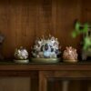 Handmade Creative Ceramic Baby Money Frog Incense Holder Tea Pet