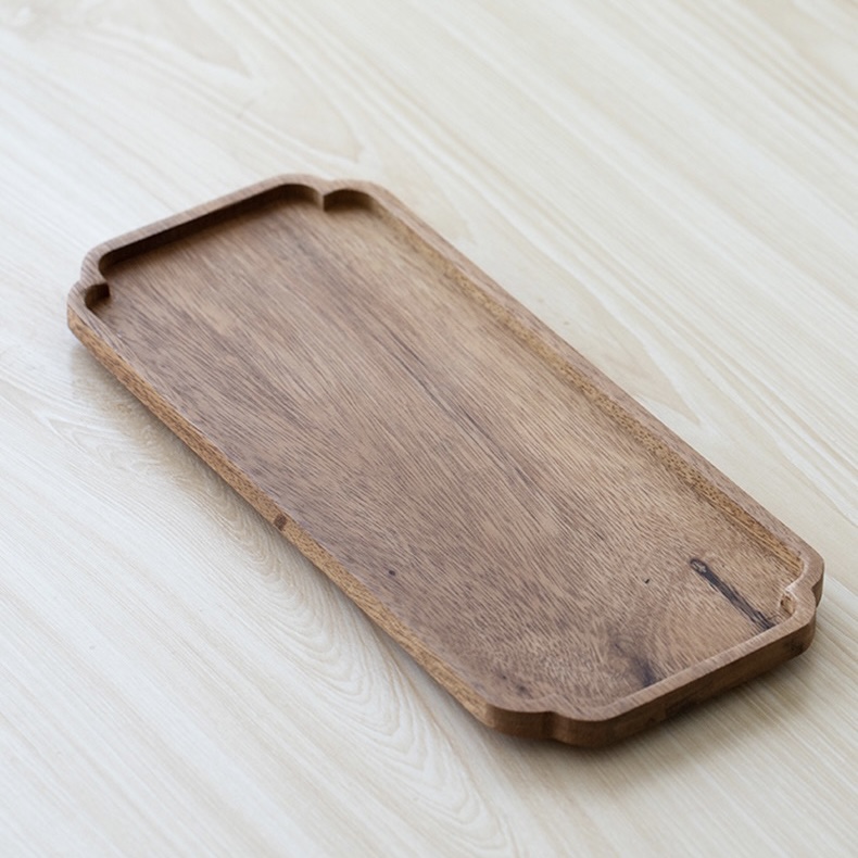 Simple Chic Walnut Wood Kung Fu Tea Tray