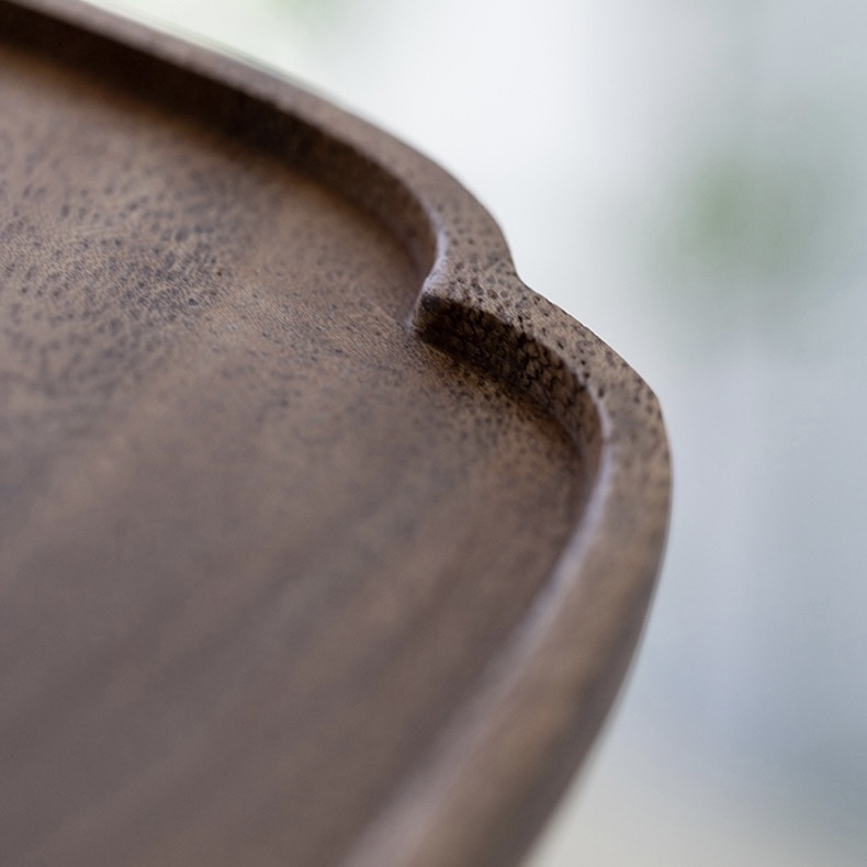 Simple Chic Walnut Wood Kung Fu Tea Tray
