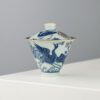 Handmade Hand-painted Ceramic Dance Of The Peacock 100ml Gaiwan (1)