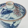 Handmade Hand-painted Ceramic Dance Of The Peacock 100ml Gaiwan (1)