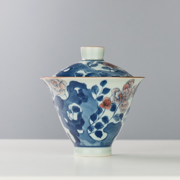 Handmade Hand-painted Ceramic Dance Of The Peacock 100ml Gaiwan (1)