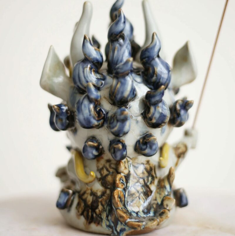 Handmade Creative Ceramic Baby Dragon Incense Holder Tea Pet