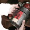 Vintage Tinplate Metal Tea Cannister Tea Jar