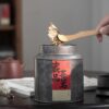 Vintage Tinplate Metal Tea Cannister Tea Jar