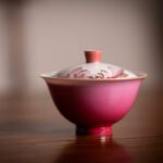 Whispering Petals Gradient Pink Premium Designer Gaiwan