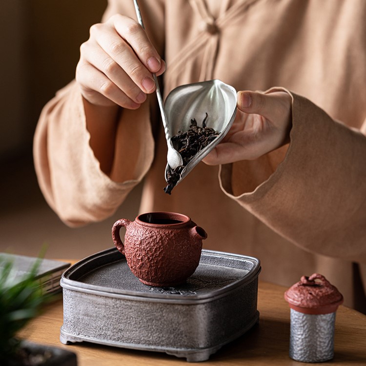 Handmade Tin Zen Style Lotus Petal Kung Fu ChaZe