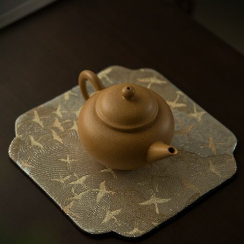 Chinese Style Aesthetic Brocade Crane Tea Coaster