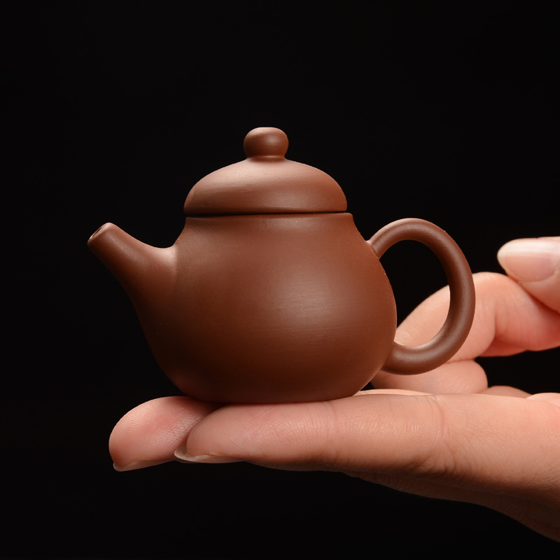 Pure Hand Carved Nixing Pottery Mini Teapot Gifts for Drinking Tea