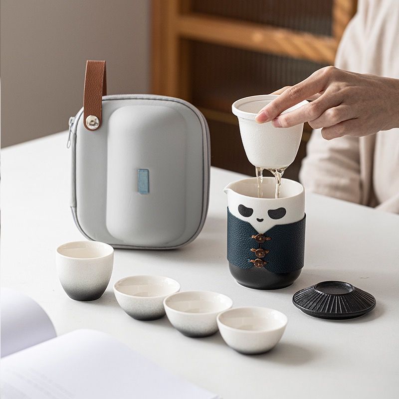 Travel Tea Set, Chinese Kung Fu Tea Set, Portable Tea Set With