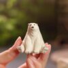 Handmade Zisha Yixing Clay Adorkable Pollar Bear Tea Pet
